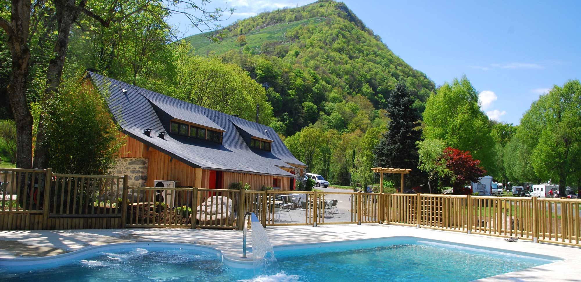 Piscine chauffée camping